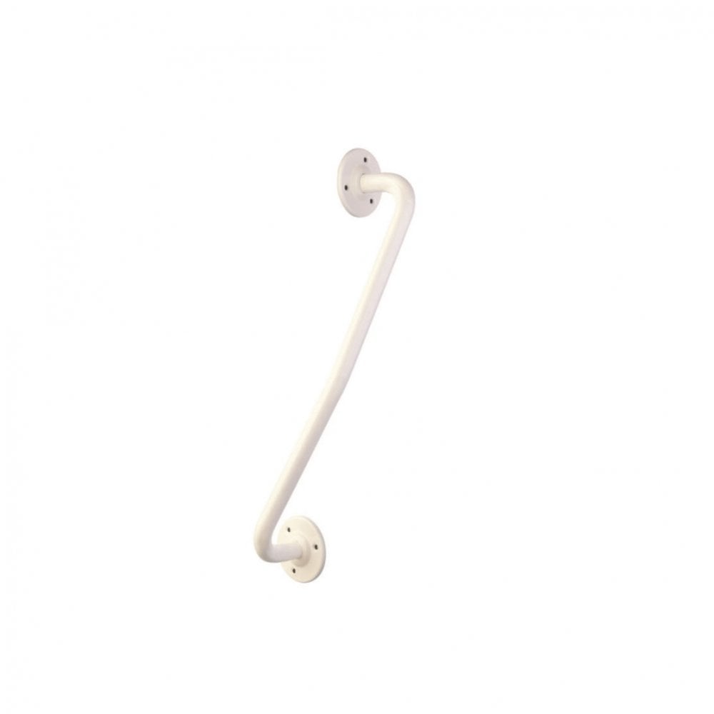 Newell Mild Steel Right Hand Rail, 25mm – White Polyester