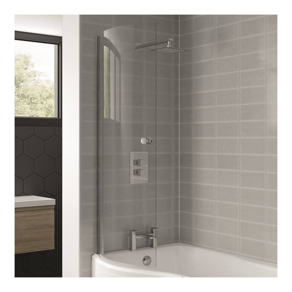 Oblique Shower Bath screen for P-Shaped Bath